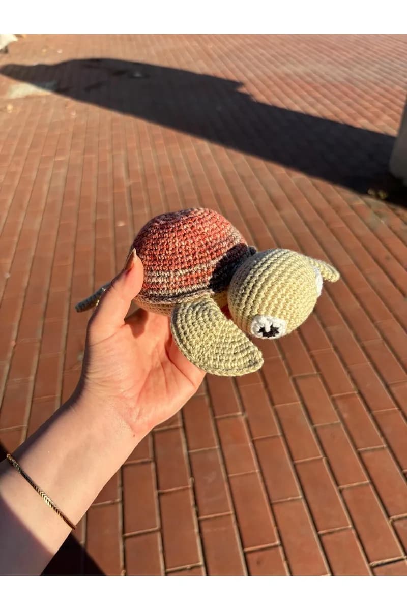 Amigurumi Kaplumbağa Oyuncak