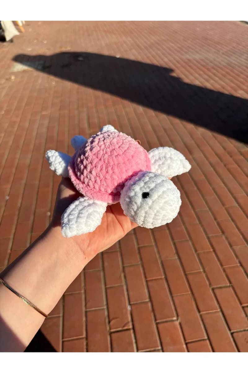Amigurumi Kadife Kaplumbağa Oyuncak