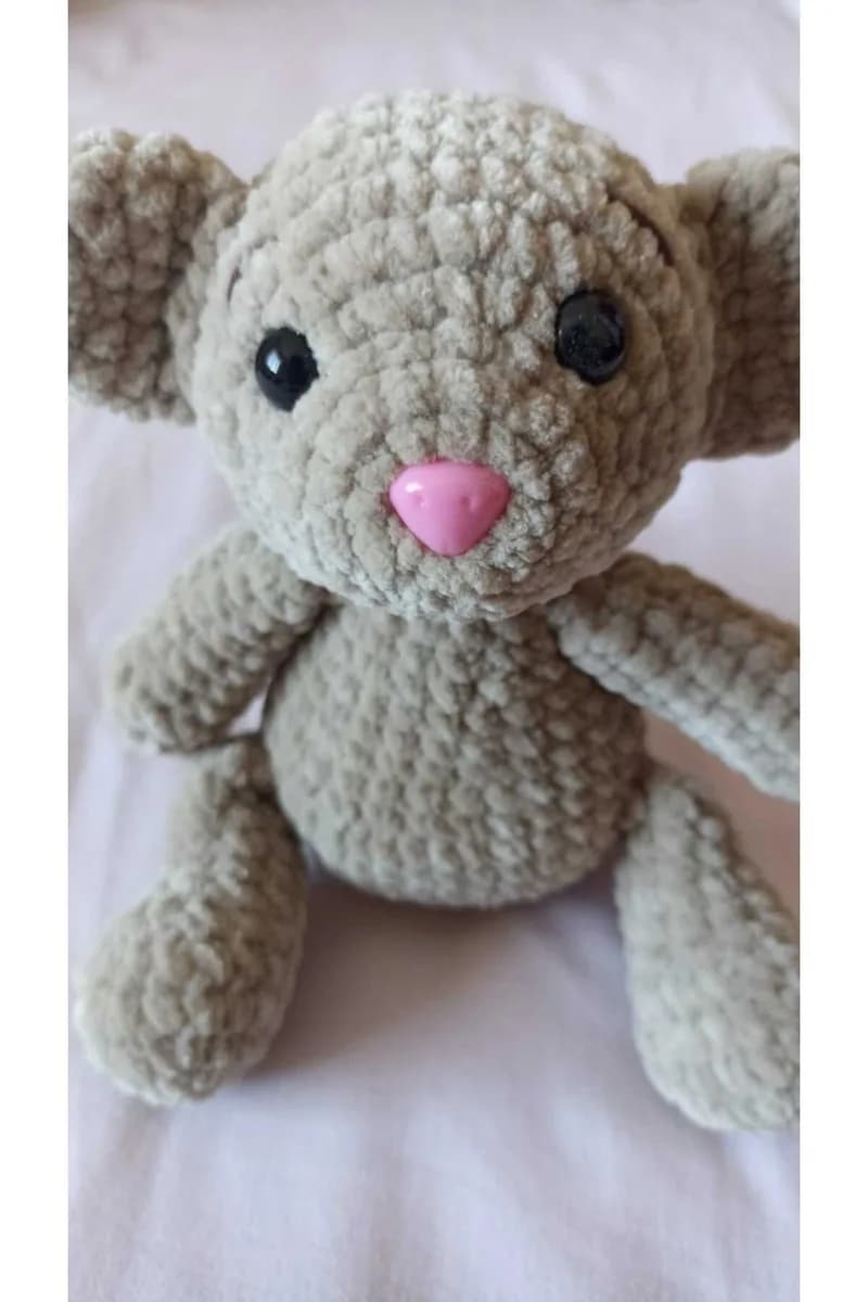 Amigurumi Vidalı Burun PEMBE 15 Mm (20 Adet) — görsel 2